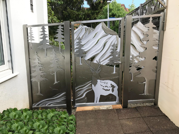 Stainless Steel Gates by Stainless Steell Atelier Crouse