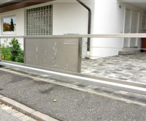 edelstahl einfahrtstor