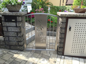 edelstahl gartentür