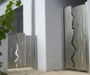 edelstahl gartentür und gartentor