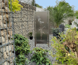 edelstahlsichtschutzelement