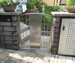 edelstahlstäbe gartentür