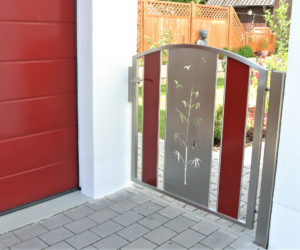 edelstahltüre bambus