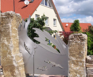 einzigartiges edelstahl design