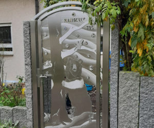 exclusives edelstahltor