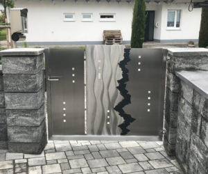 gartentor aus edelstahl