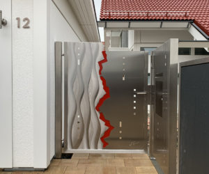 gartentor pulverbeschichtet