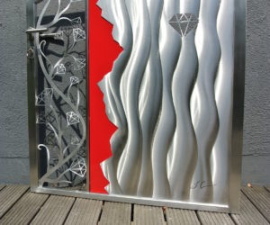 künstlerisches gartentor