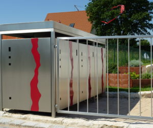 mülltonnenbox edelstahl