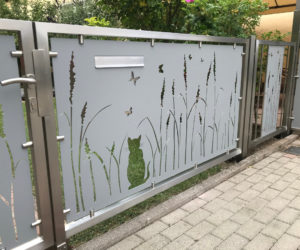 tor pulverbeschichtet