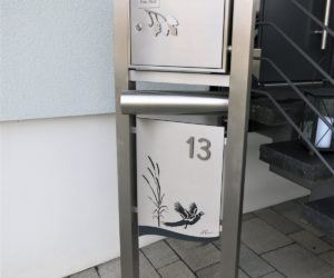 briefkasten edelstahl